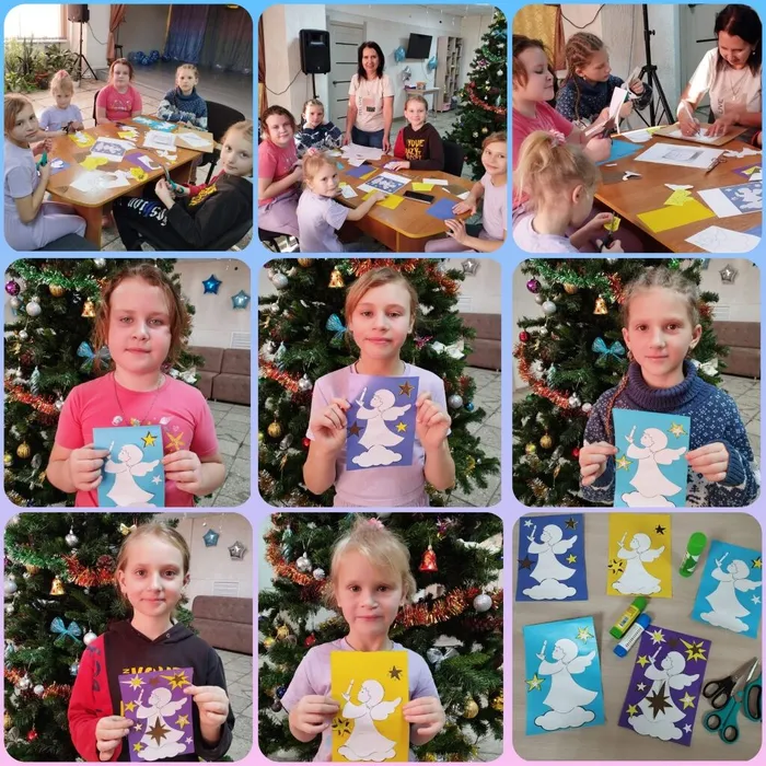 13 Мастер-класс “Рождественская открытка”