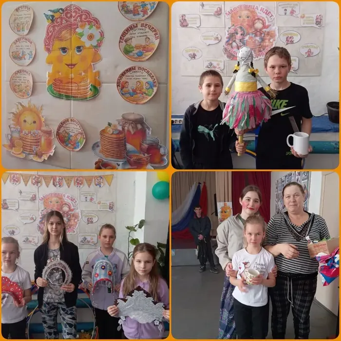 22 февраля Петровский СКДЦ конкурс на масленицу Соломенное чучело и  кокошник ручной работы