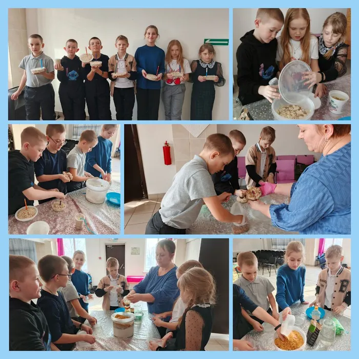 Съедобная кормушка для птиц