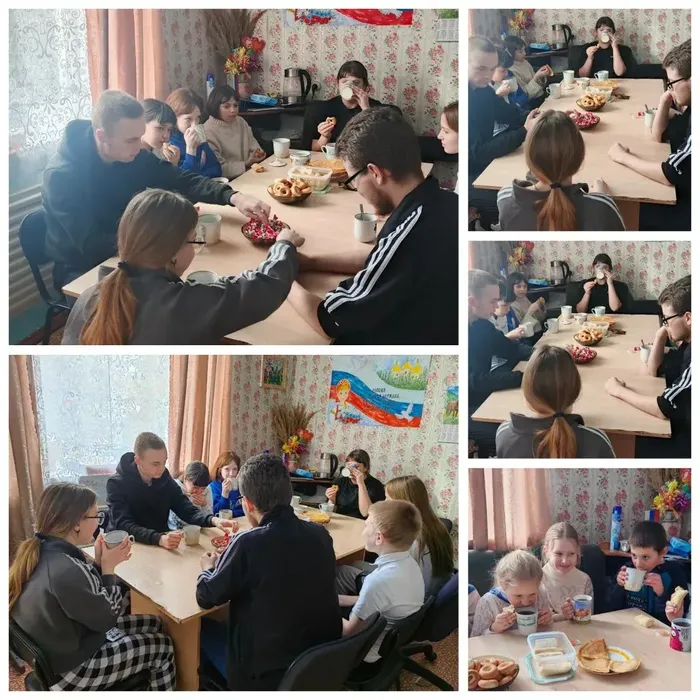 чаепитие и викторина как на масленичной недели